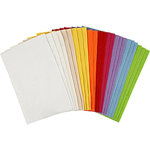 Filc 24 arkusze mix kolorów - pastele Filc 24 arkusze mix kolorów - pastele