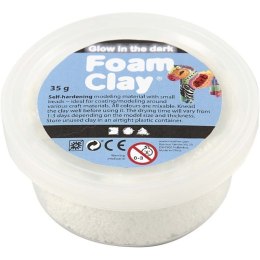 Foam Clay Biała Świecąca w ciemności 35g