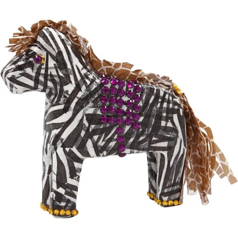 Konik z papier-mache H: 14 cm Konik z papier-mache H: 14 cm