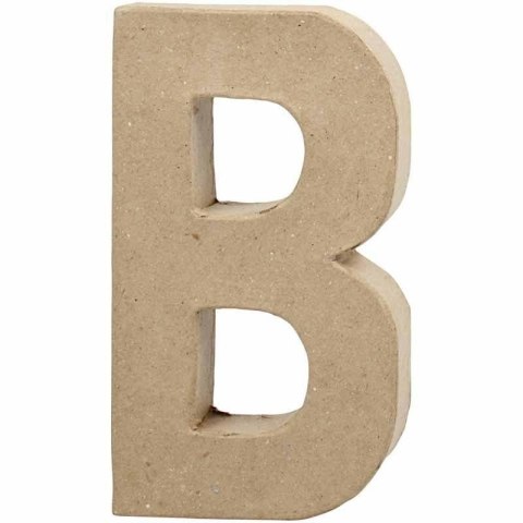Litera B z papier-mache H: 20,5 cm