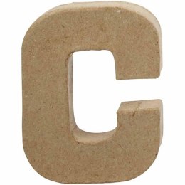 Litera C z papier-mache H: 10 cm