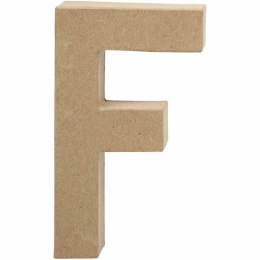 Litera F z papier-mache H: 20,5 cm