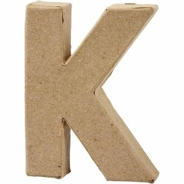Litera K z papier-mache H: 10 cm