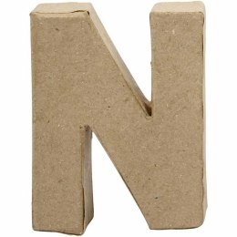 Litera N z papier-mache H: 10 cm