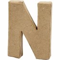 Litera N z papier-mache H: 10 cm