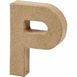 Litera P z papier-mache H: 10 cm
