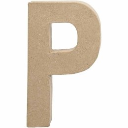 Litera P z papier-mache H: 20,5 cm
