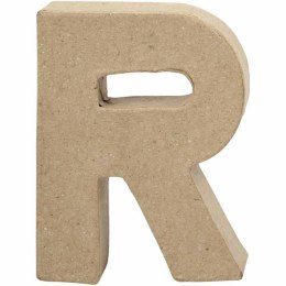 Litera R z papier-mache H: 10 cm