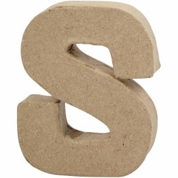 Litera S z papier-mache H: 10 cm