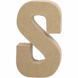Litera S z papier-mache H: 20,5 cm