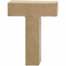 Litera T z papier-mache H: 10 cm