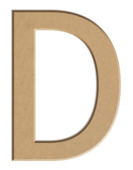 Litera płaska D z MDF H: 40 cm