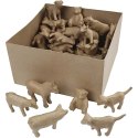 Małe zwierzęta z papier-mache 60 szt. Małe zwierzęta z papier-mache 60 szt.