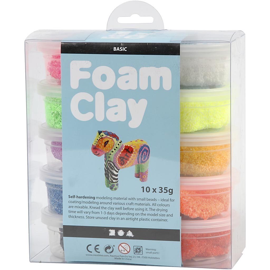 Masa Foam Clay - 10x35g kol. Podstawowe Masa Foam Clay - 10x35g kol. Podstawowe