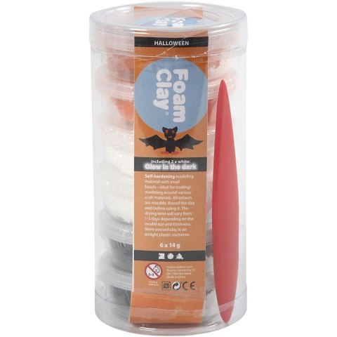 Masa Foam Clay - 6x14g kol. Halloweenowe Masa Foam Clay - 6x14g kol. Halloweenowe