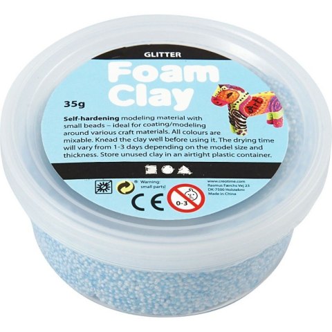 Masa Foam Clay Brokatowa Błękitna 35 g Masa Foam Clay Brokatowa Błękitna 35 g