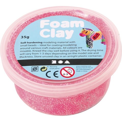 Masa Foam Clay Neonowo Różowa 35 g Masa Foam Clay Neonowo Różowa 35 g