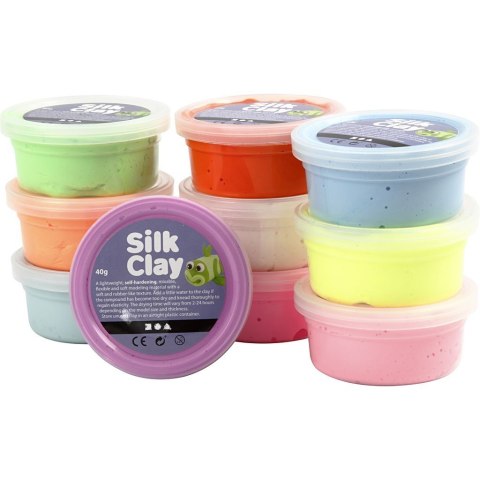 Masa Silk Clay - 10x40g kol. Pastelowe