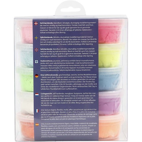 Masa Silk Clay - 10x40g kol. Pastelowe Masa Silk Clay - 10x40g kol. Pastelowe