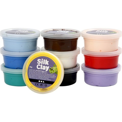 Masa Silk Clay - 10x40g kol. Podstawowe