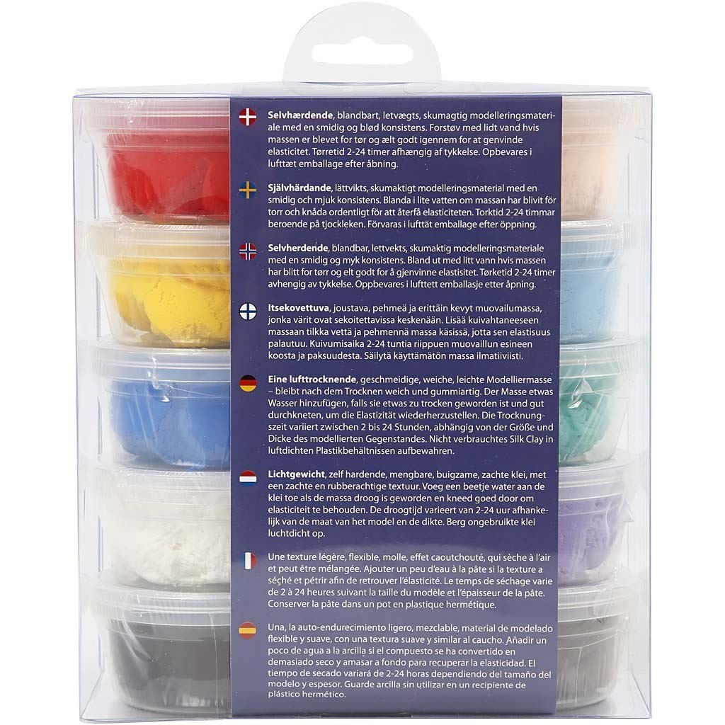 Masa Silk Clay - 10x40g kol. Podstawowe Masa Silk Clay - 10x40g kol. Podstawowe
