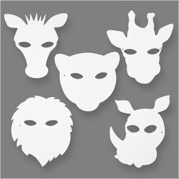 Maski papierowe Zwierzęce Sawanna 16szt.
