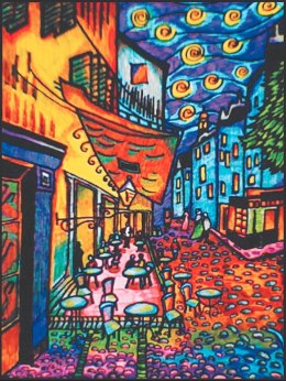 Kolor. Van Gogh Cafe De Nuit - Tarasy