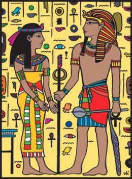 Kolorowanka Welwetowa 37x28cm Egipcjanie