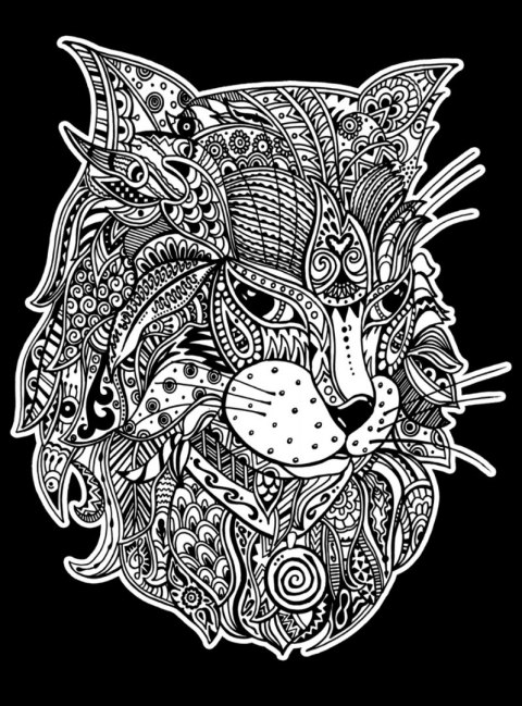 Kolorowanka Welwetowa 47x35 Kot Fantazja Kolorowanka Welwetowa 47x35 Kot Fantazja