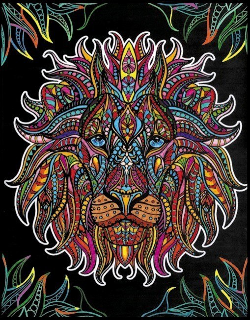 Kolorowanka Welwetowa 47x35 Lew Kolorowanka Welwetowa 47x35 Lew