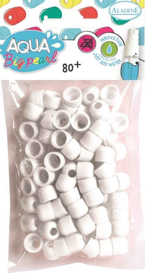 Koraliki Aqua Big pearl 80 szt. Białe Koraliki Aqua Big pearl 80 szt. Białe