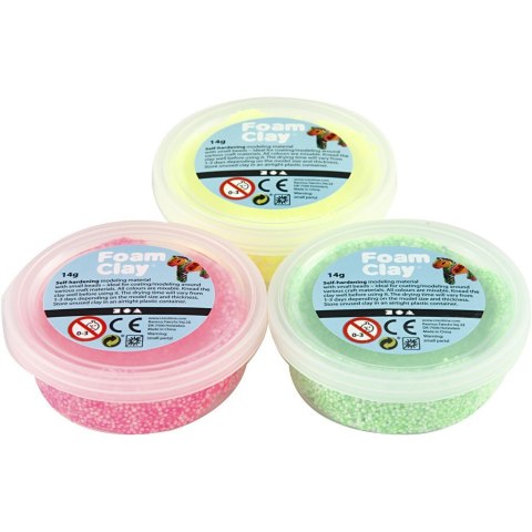 Masa Foam Clay - 3x14g kol. Neonowe Masa Foam Clay - 3x14g kol. Neonowe