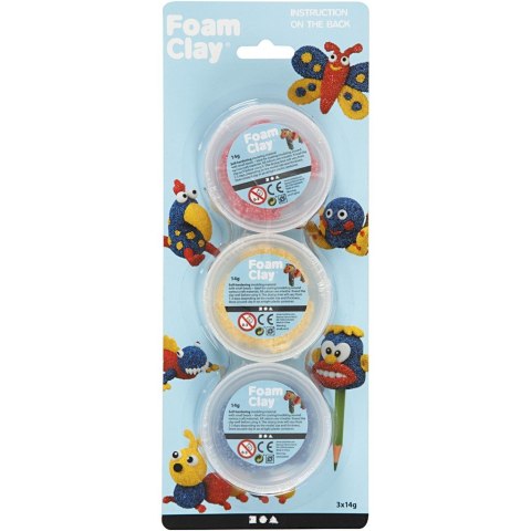 Masa Foam Clay - 3x14g kol. Podstawowe Masa Foam Clay - 3x14g kol. Podstawowe