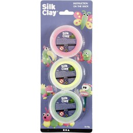 Masa Silk Clay - 3x14g kol. Neonowe