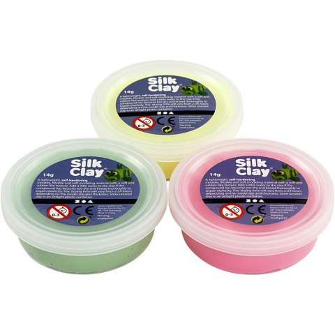 Masa Silk Clay - 3x14g kol. Neonowe Masa Silk Clay - 3x14g kol. Neonowe