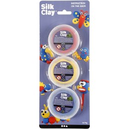 Masa Silk Clay - 3x14g kol. Podstawowe
