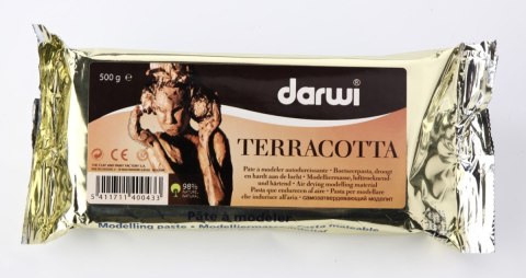 Masa plastyczna Darwi Terracotta 500g Masa plastyczna Darwi Terracotta 500g