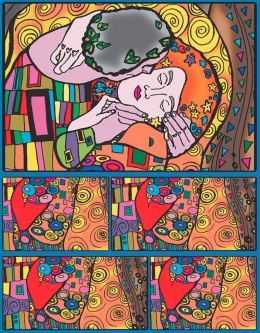 Pudełko COLORVELVET Klimt pocałunek