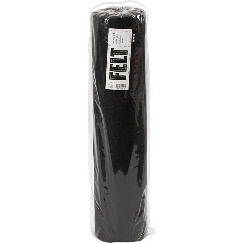 Filc W: 45 cm L: 5m Czarny Melanż Filc W: 45 cm L: 5m Czarny Melanż