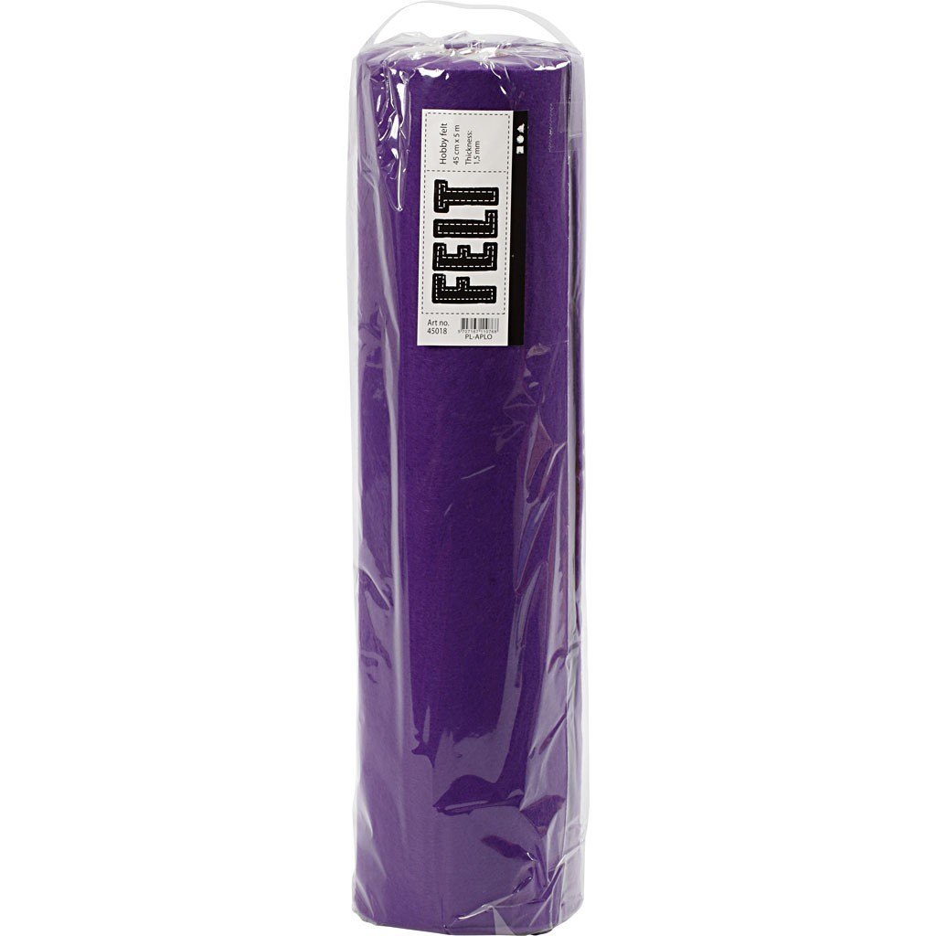 Filc W: 45 cm L: 5m Fioletowy Filc W: 45 cm L: 5m Fioletowy
