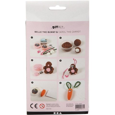 Królik z marchwią z mas Silk i Foam Clay Królik z marchwią z mas Silk i Foam Clay