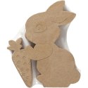 Królik z papier-mache płaski H: 18 cm Królik z papier-mache płaski H: 18 cm