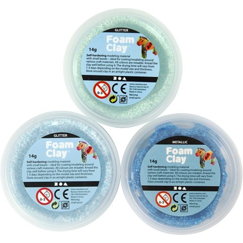 Masa Foam Clay - 3x14g kol. Niebieskości Masa Foam Clay - 3x14g kol. Niebieskości