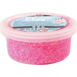 Masa Foam Clay Brokatowa Neon Różowa 35g