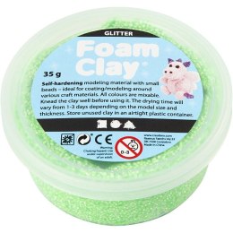 Masa Foam Clay Brokatowa Zielona 35 g