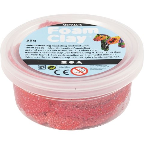 Masa Foam Clay Metaliczna Czerwona 35 g Masa Foam Clay Metaliczna Czerwona 35 g