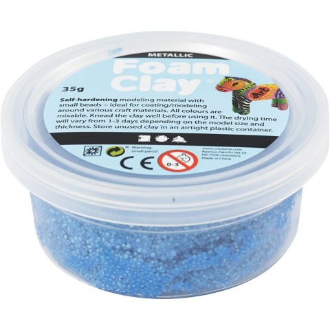 Masa Foam Clay Metaliczna Niebieska 35 g Masa Foam Clay Metaliczna Niebieska 35 g