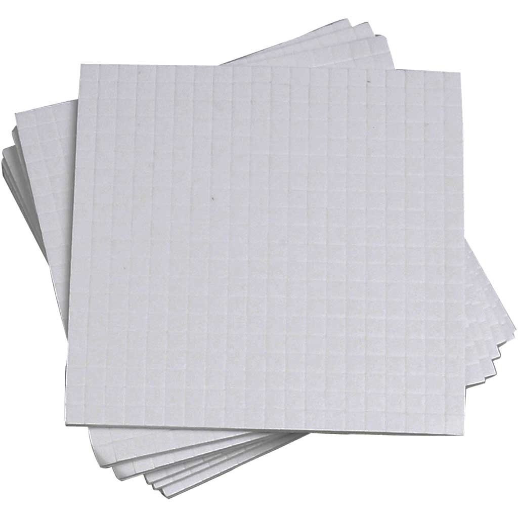 Pianka 3D klejąca 5x5x1 mm 10 ark. Pianka 3D klejąca 5x5x1 mm 10 ark.