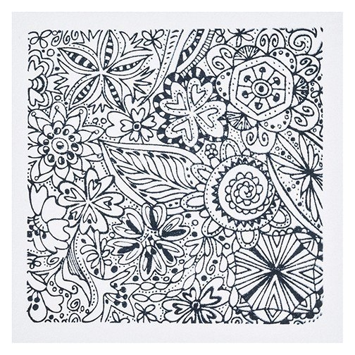 Płytka z teksturą Kwiaty 9x9 cm Płytka z teksturą Kwiaty 9x9 cm