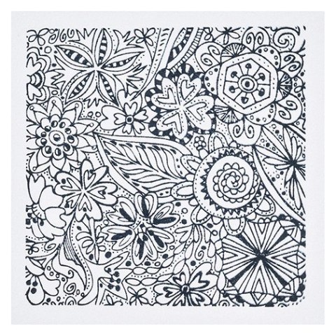 Płytka z teksturą Kwiaty 9x9 cm Płytka z teksturą Kwiaty 9x9 cm